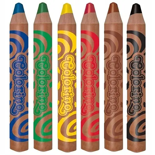 Олівці кольорові Colorino Jumbo з точилкою 6 кольорів 6 шт. (33121PTR) - фото 2