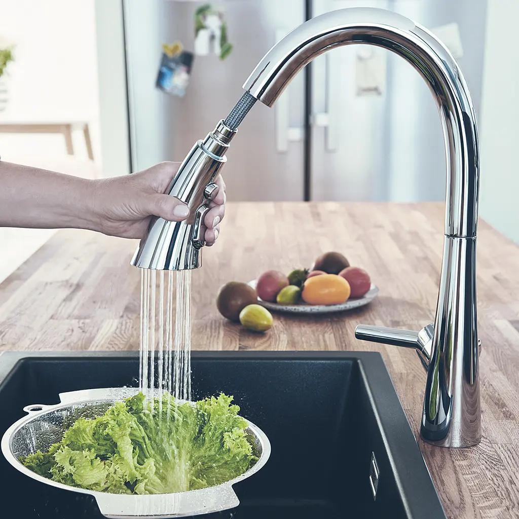 Змішувач для кухні сенсорний Grohe Zedra Touch 30219002, Хром - фото 8