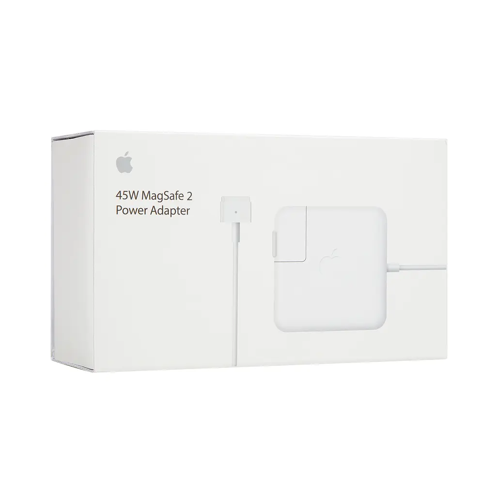 Зарядний пристрій для макбука, 45W, MagSafe 2 (T-tip), білий блок живлення, зарядний пристрій для ноутбука з подовженим мережним кабелем + магнітний кабель, швидка зарядка, адаптер живлення Apple MacBook (MD592) (ARM47613) - фото 2