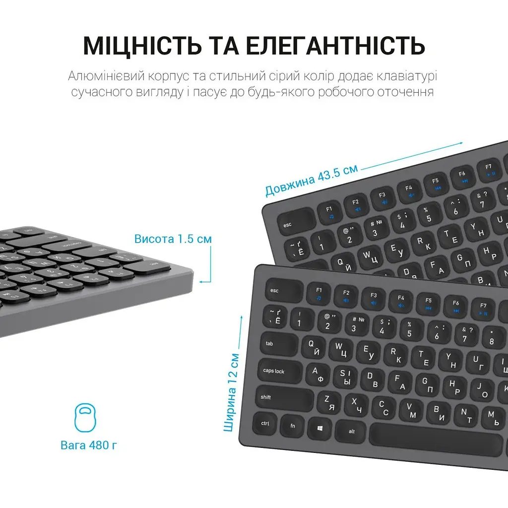Клавіатура OfficePro SK1550B [128854] - фото 6