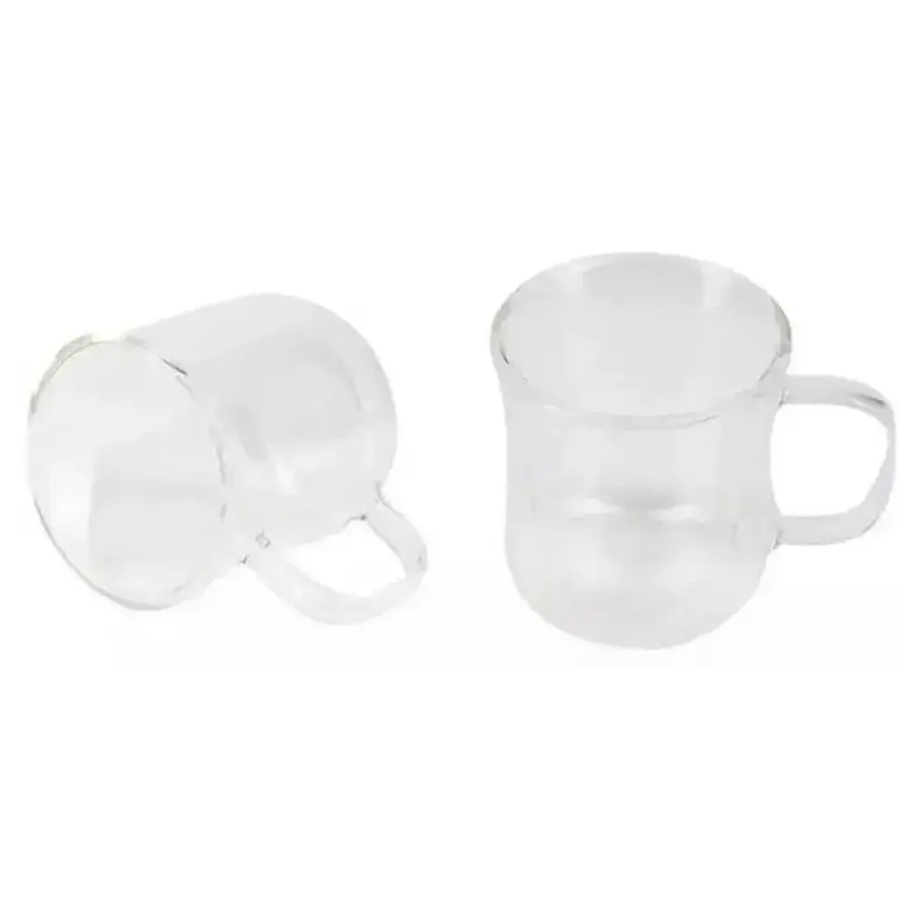 Набір склянних чашок Bergner Coffee & tea lovers 230 мл 2 шт (BG-20115-MM) - фото 4