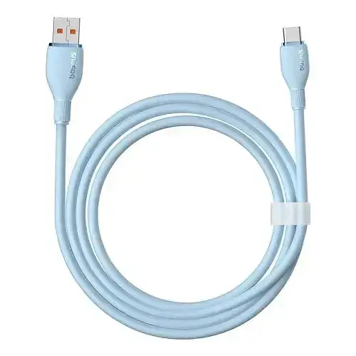 Кабель Baseus Pudding Series Fast Charging Cable USB to Type-C 100W 1.2m P10355703311-00 Blue - фото 4