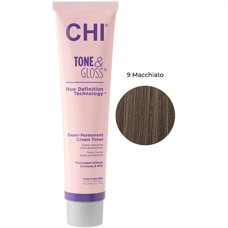 Тонер для волосся CHI Tone&Gloss Machiatto кремовий безаміачний 85 г - фото 2