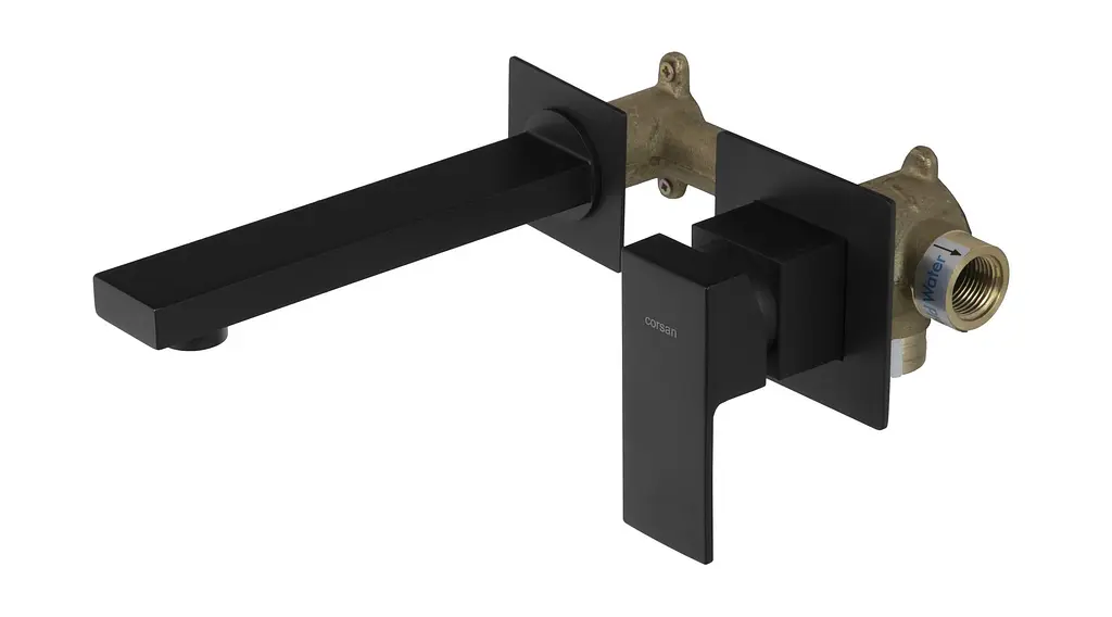 Змішувач для умивальника прихованого монтажу Corsan Ango black mat CMB3024BL Чорний матовий - фото 3