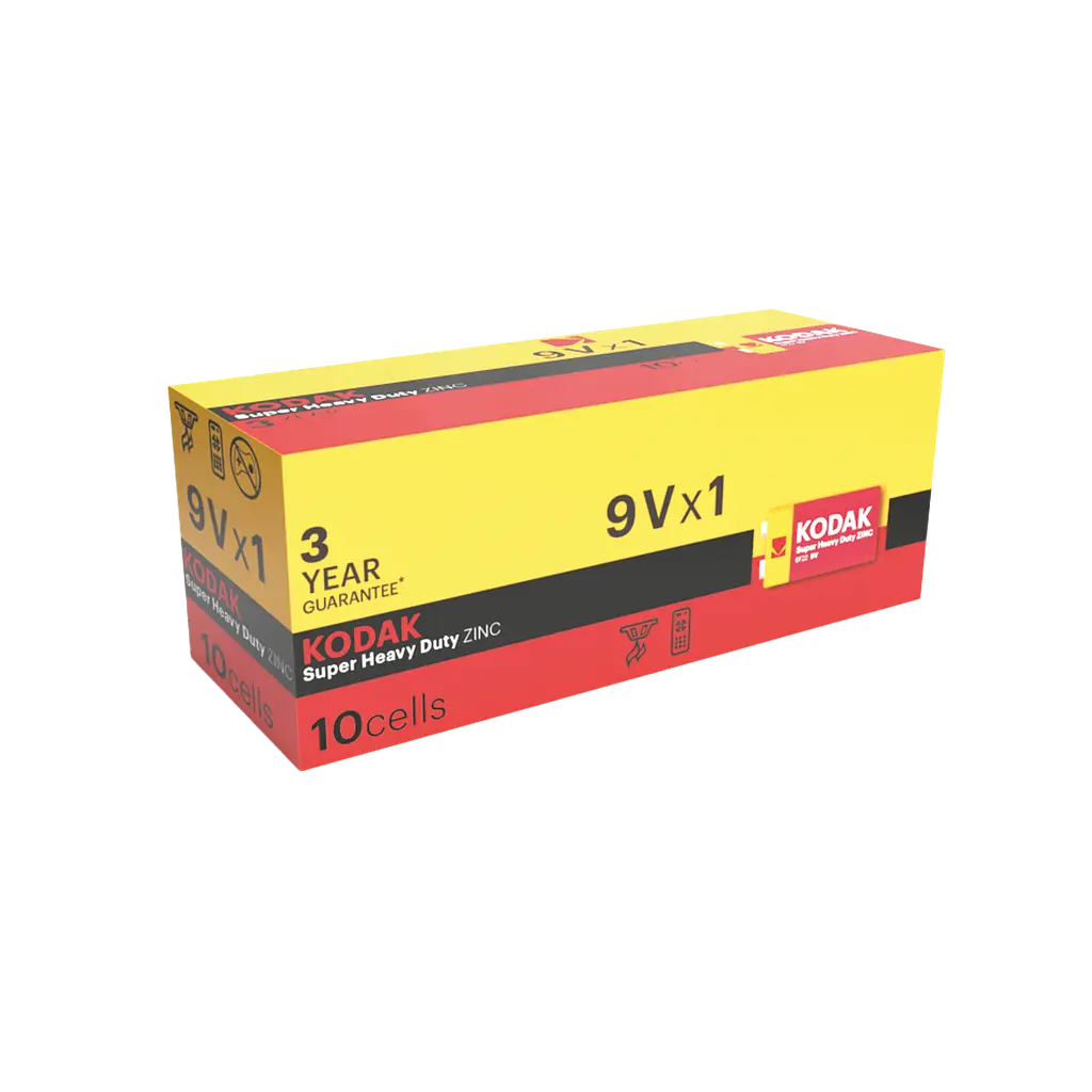 Батарейка Kodak EXTRA HEAVY DUTY 6F22 1 шт. коробка (6292039)