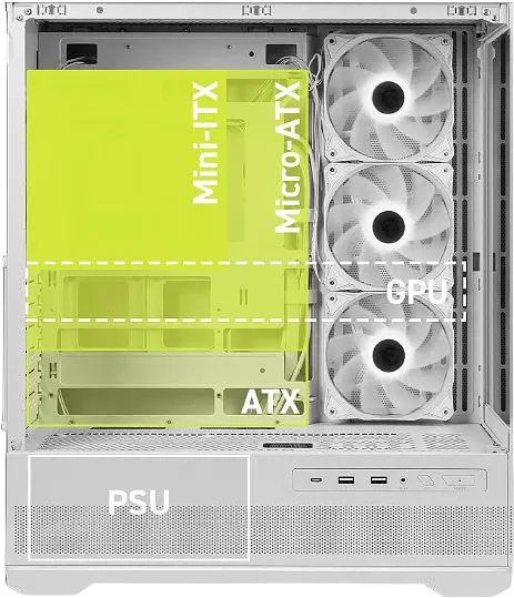 Корпус MSI MAG Pano 110R PZ ARGB White - фото 4