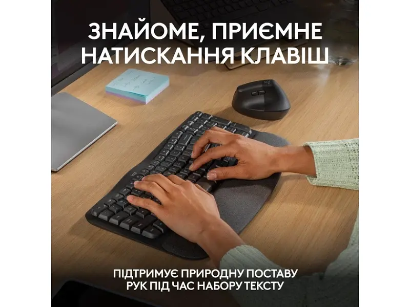 Клавіатура Logitech Wave Keys Bluetooth/Wireless Black (920-012304) - фото 2