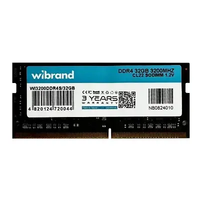 Модуль пам'яті для ноутбука SoDIMM DDR4 32GB 3200 MHz Wibrand (WI3200DDR4S/32GB) - фото 4