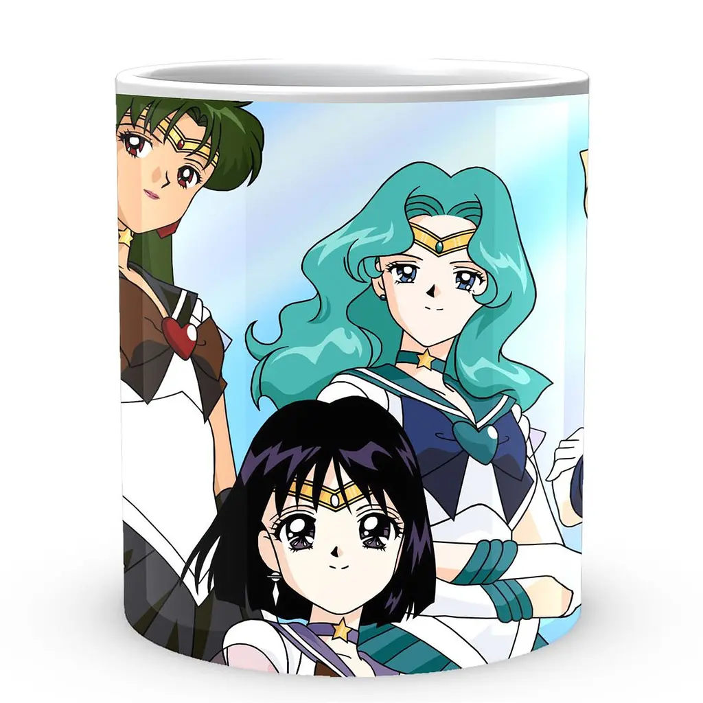 Кухоль GeekLand Sailor Moon Сейлор Мун Хотару Мічіру Сецуна SM 02.33 330 мл білий - фото 2