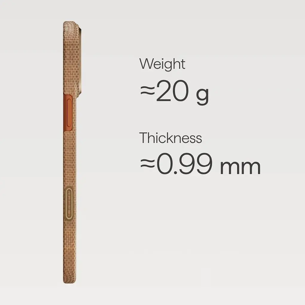 Чохол Pitaka Ultra-Slim для Apple iPhone 17 Pro Max Golden Glint (KI1707AG) [155101] - фото 4