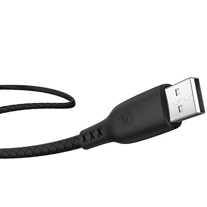 USB Cable Hoco S6 Sentinel MicroUSB Black 1m (with display) - фото 3