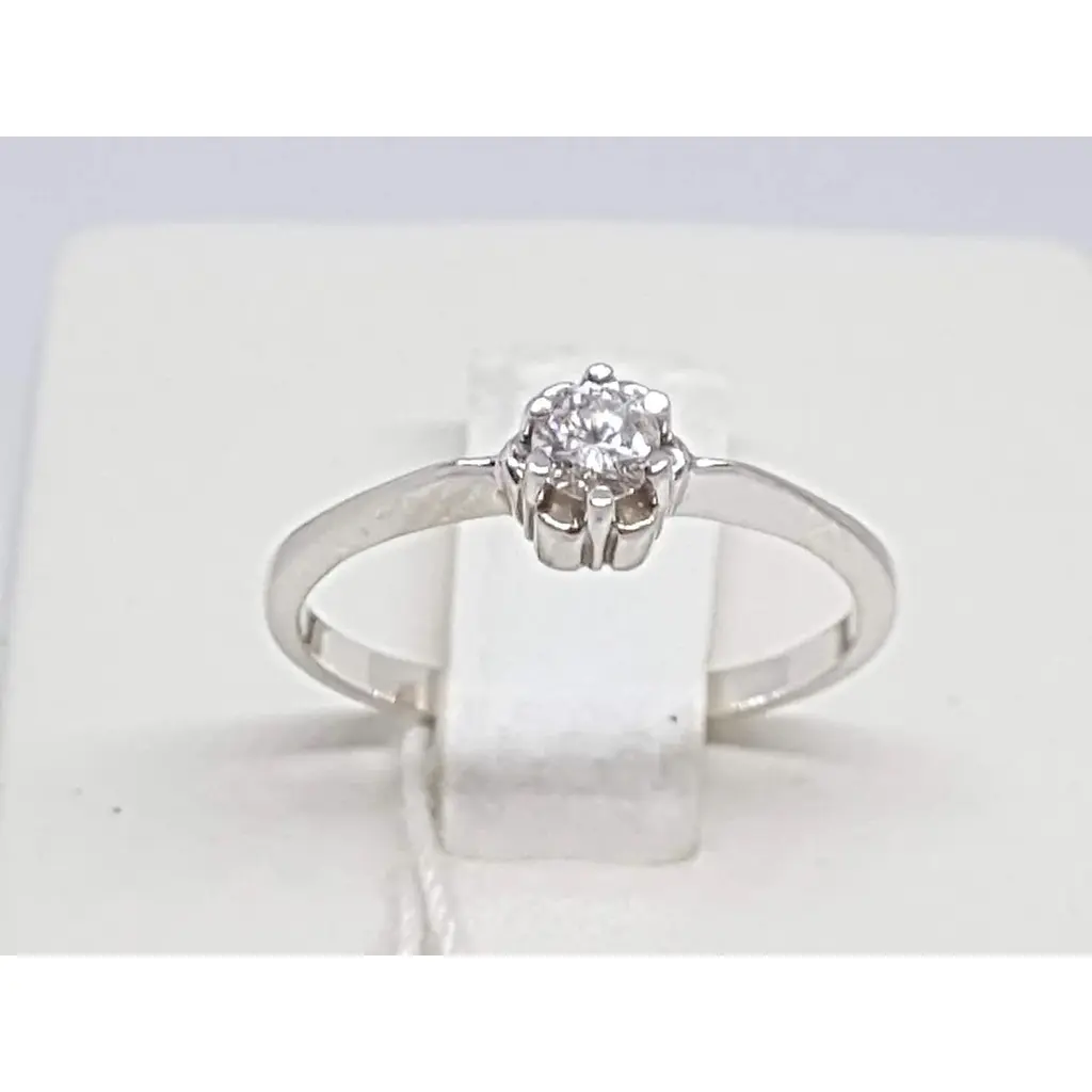 Золотое кольцо ЮЗ "Багет" с бриллиантом. Артикул 11379/1 17 - фото 3