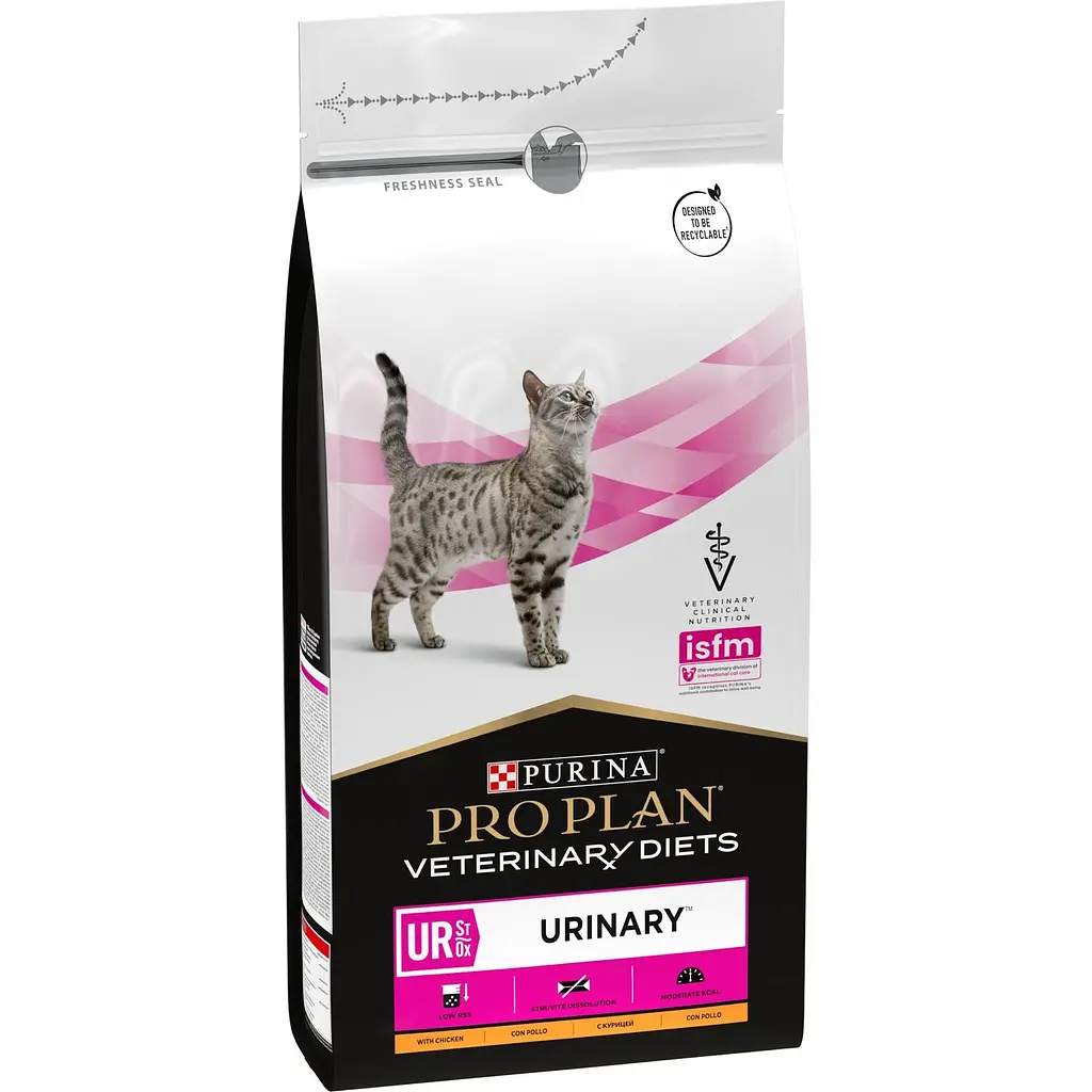 Сухий корм для котів Purina Pro Plan Veterinary Diets UR Urinary з куркою 1.5 кг (12382843) - фото 2