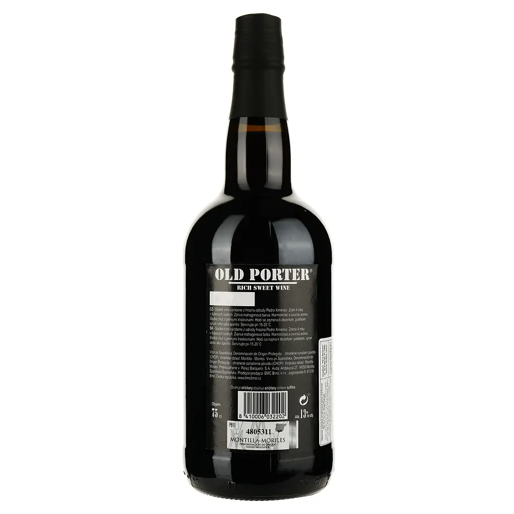 Вино Perez Barquero Old Porter Montilla-Moriles DOP красное сладкое 0.75 л - фото 2