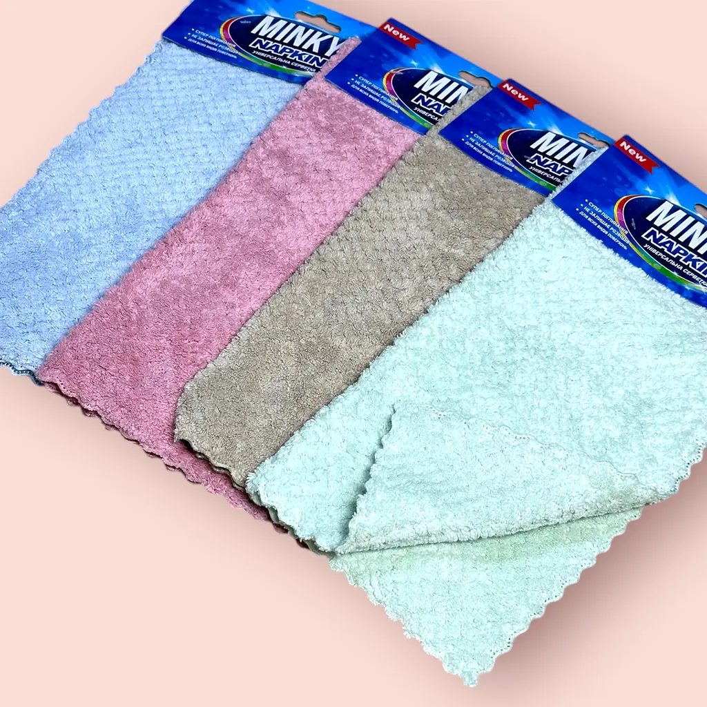 Набір кухонних рушників LeLit Minki napkin microfiber 30х30 см 4 шт. (le2000000299969) - фото 3
