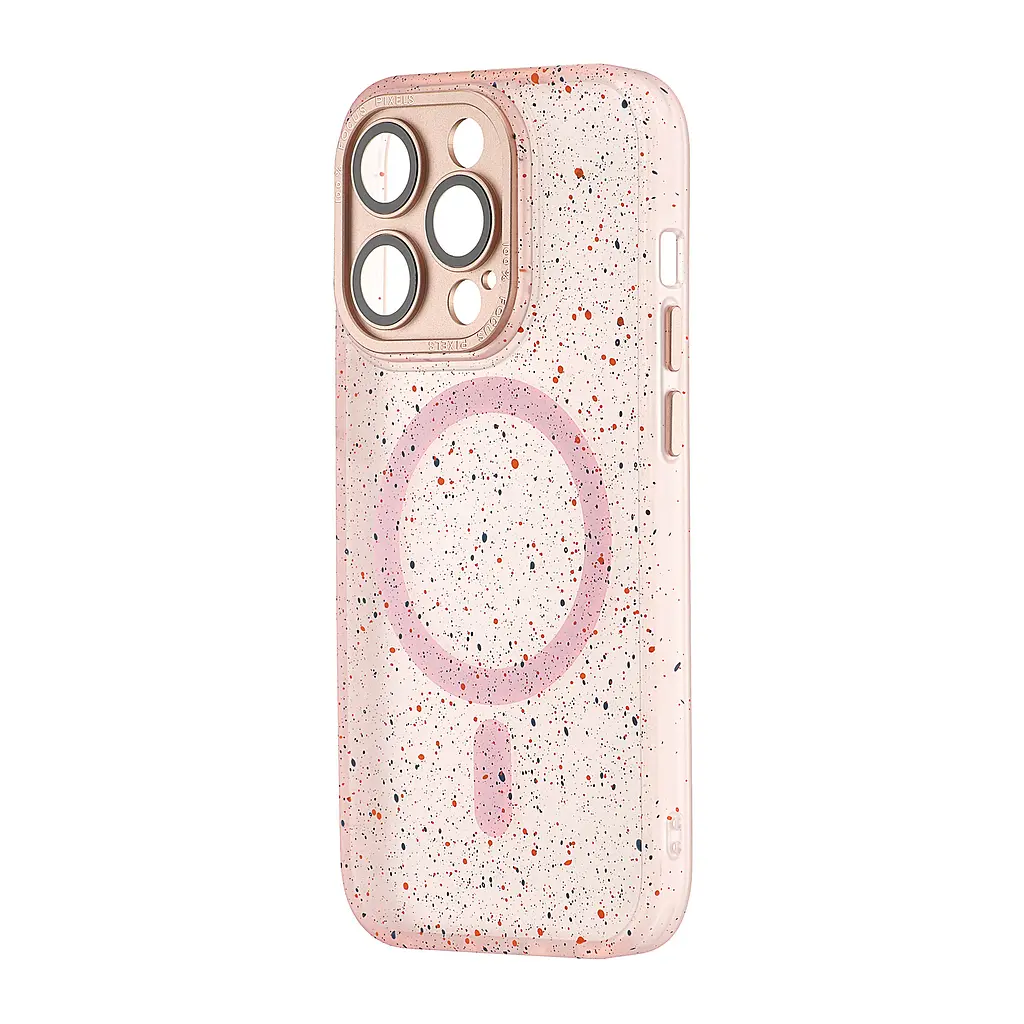 Чохол Splatter with MagSafe iPhone 14 Pro Pink