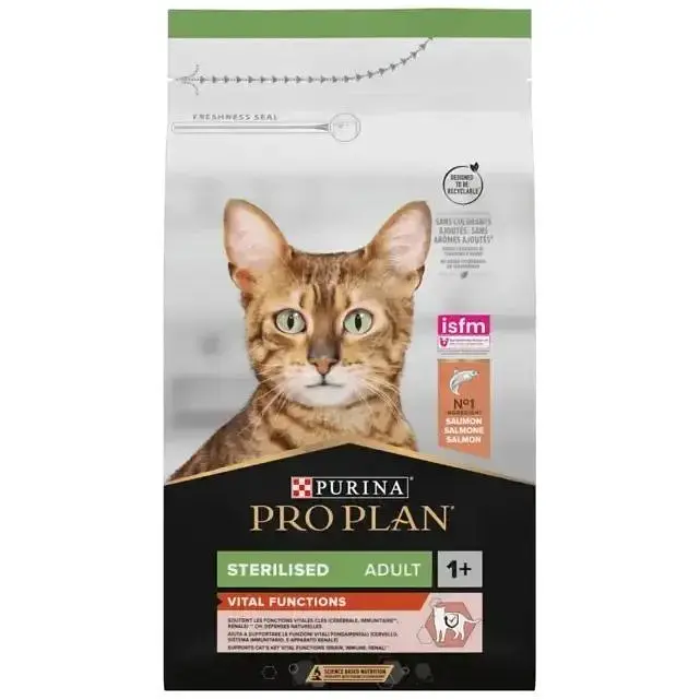 Сухий корм для кішок Purina Pro Plan Sterilised Adult 1+ з лососем 1.5 кг (7613036517362)