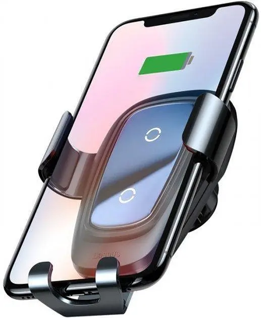 Автомобільний тримач холдер Baseus Metal Wireless Charger Gravity Car Mount Tarnish WXYL-B0A - фото 5