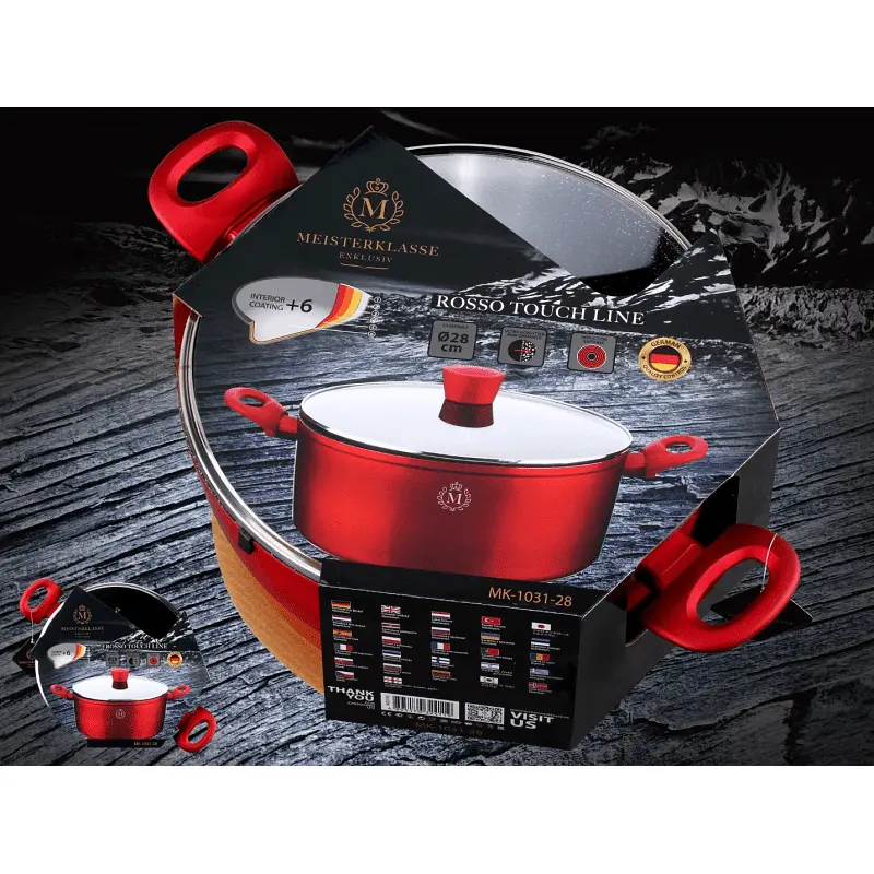 Каструля Meisterklasse MK-1031-28 red 28см 6,7 л - фото 4
