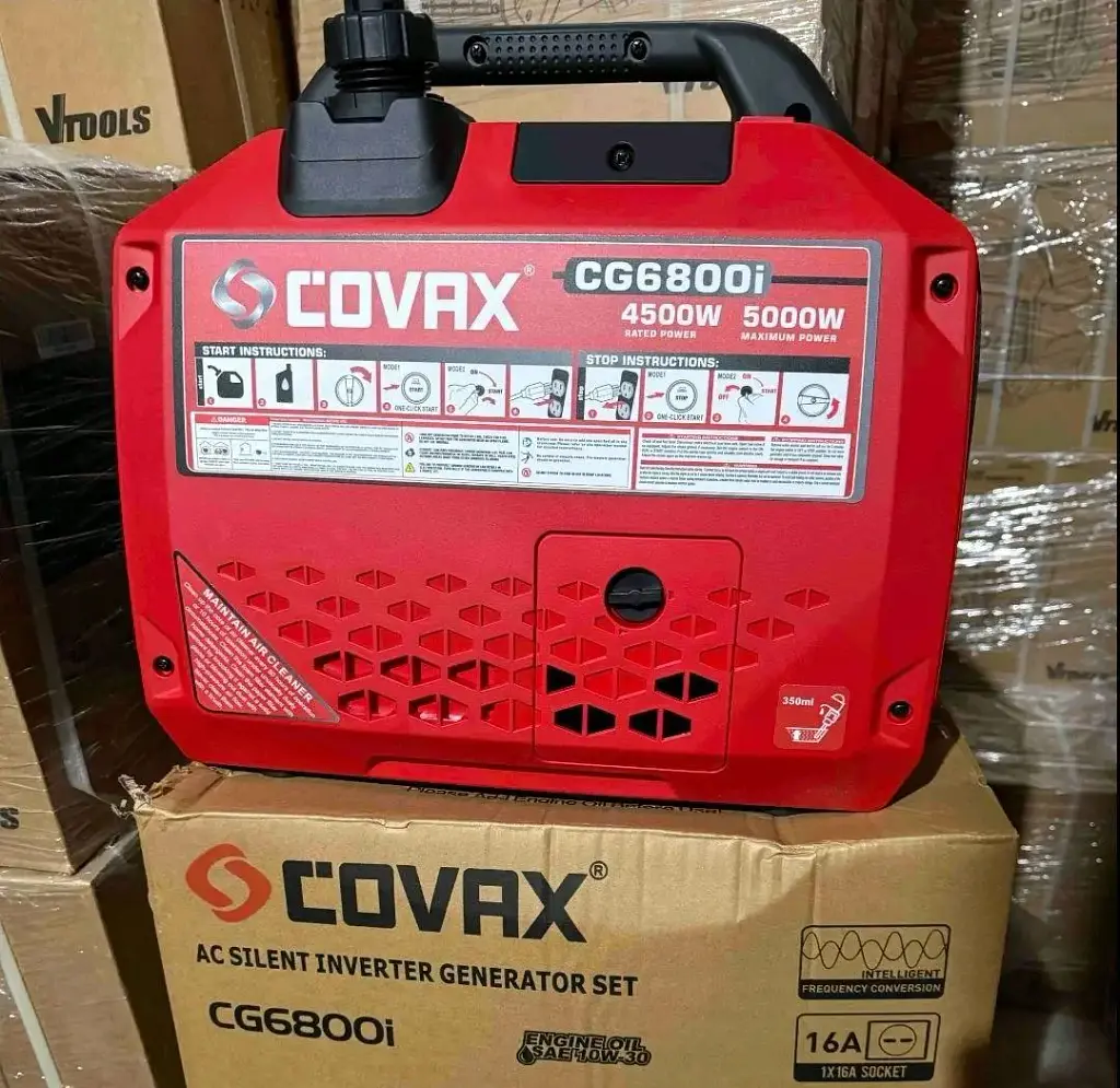 Інверторний бензиновий генератор COVAX CG6800i (4.5/5.0 кВт) з дисплеєм + Електростартер - фото 3