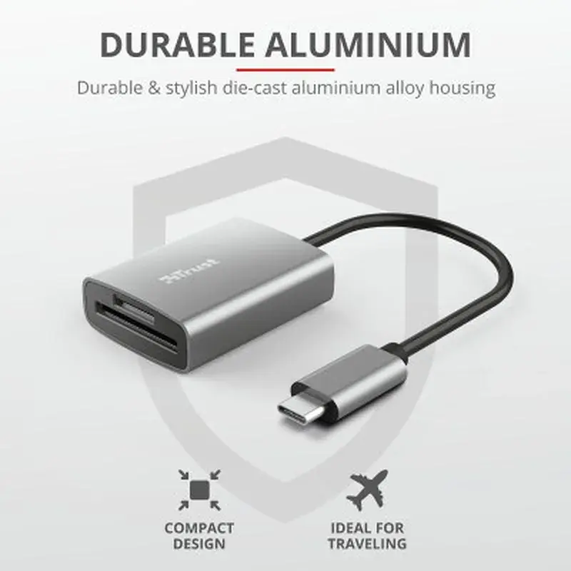 Зчитувач флеш-карт Trust Dalyx Fast USB-С Card reader (24136) - фото 9