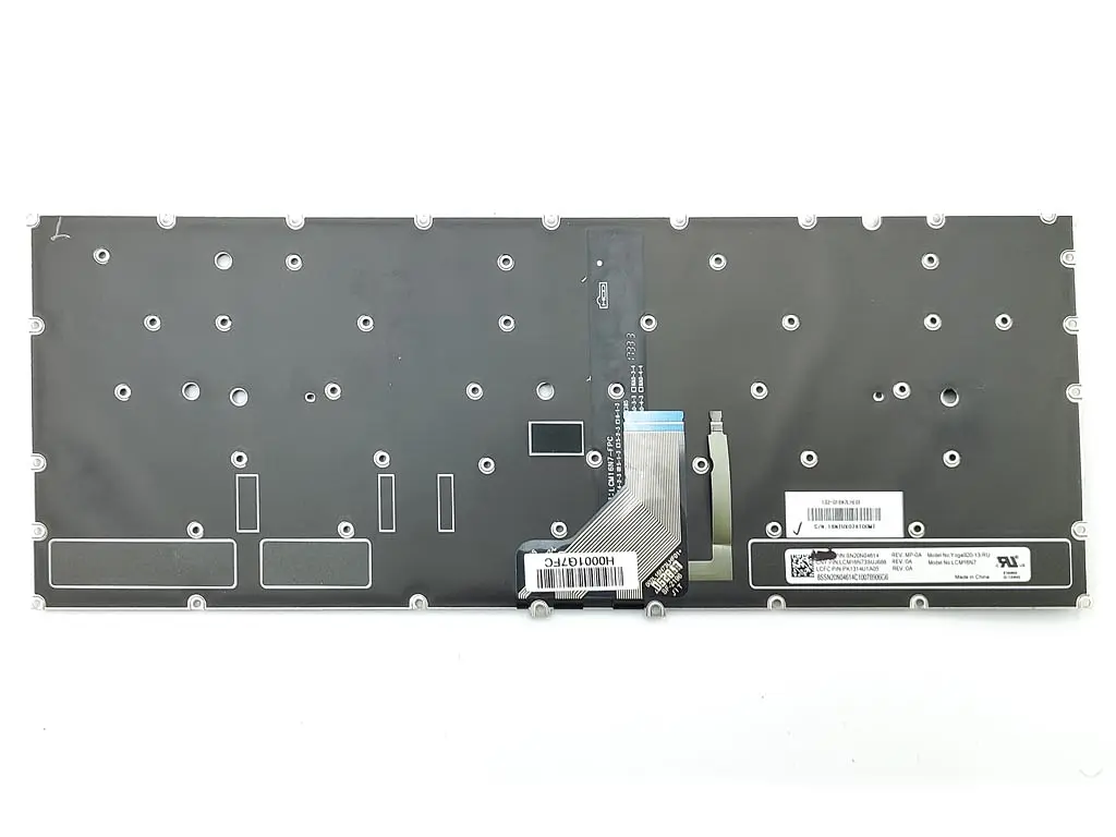Клавіатура для Lenovo Yoga 920-13IKB, Yoga 6 pro, Flex Pro-13IKB (RU Gray з підсвічуванням) - фото 2