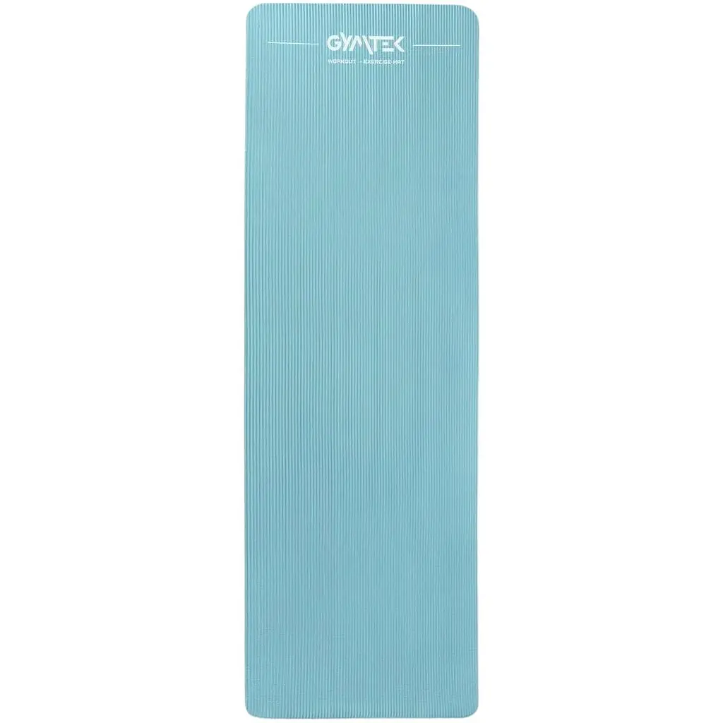 Килимок для фітнесу та йоги Gymtek NBR 1 см бірюзовий - фото 2