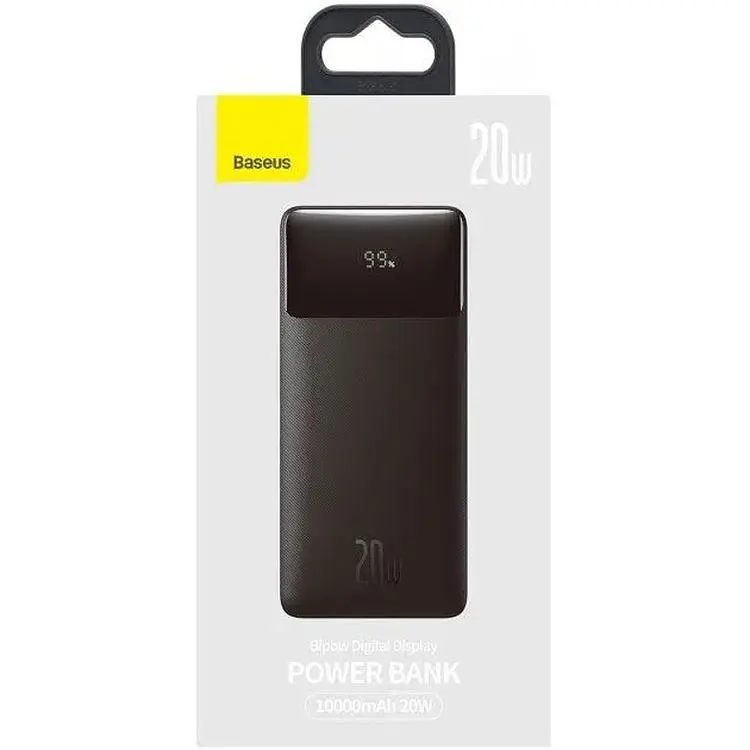 Портативная батарея Baseus Bipow Digital Display 10000 mAh 20W PPDML-L01 Black - фото 7