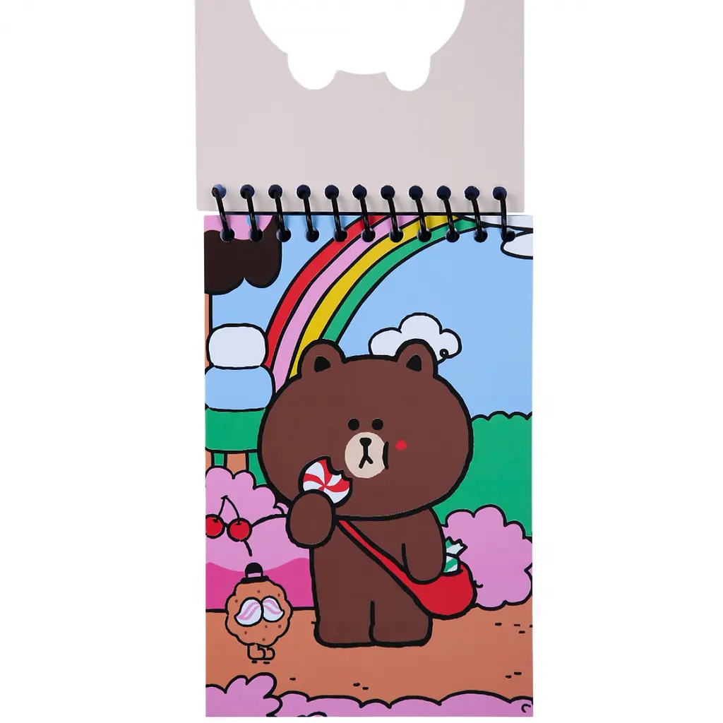 Блокнот Yes Line Friends Choco 100x150 мм з фігурною висічкою 60 аркушів клітинка (152247) - фото 2