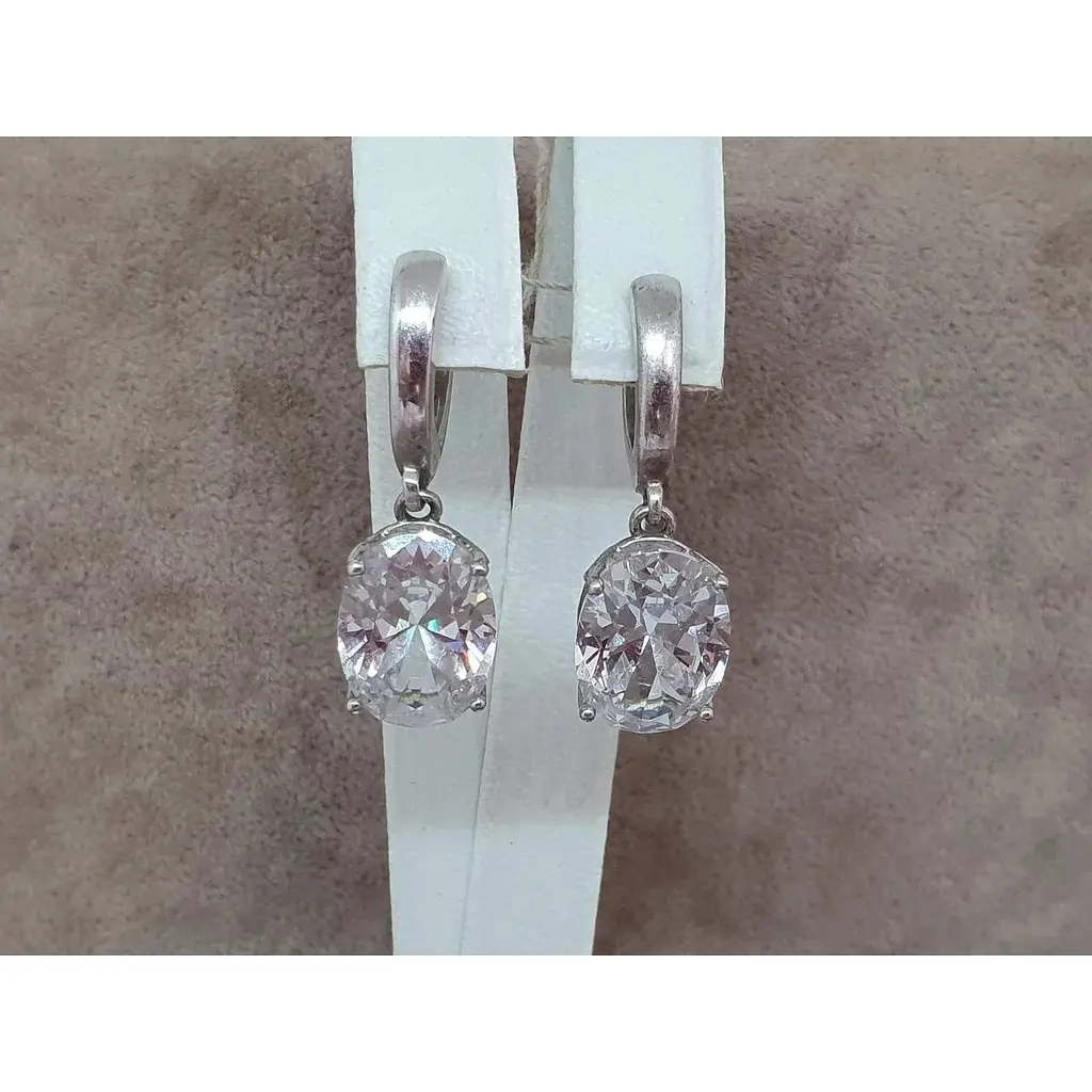 Срібні сережки Агні СУДАРИНЯ з фианитом. 2593/9Р-CZ - фото 4