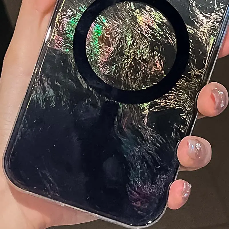 Чохол TPU Shiny Mountain (MagFit) для Apple iPhone 16 (6.1) Black - фото 2