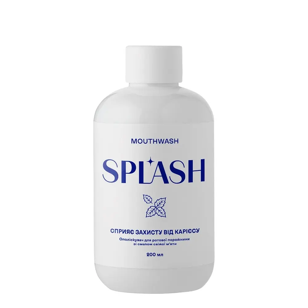 Ополаскиватель для полости рта Splash со вкусом свежей мяты 200 мл. - фото 4