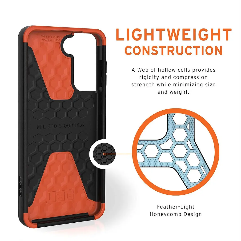 Оригінальний протиударний чохол UAG Civilian для Samsung Galaxy S21 Plus Black (21282D114040) - фото 8