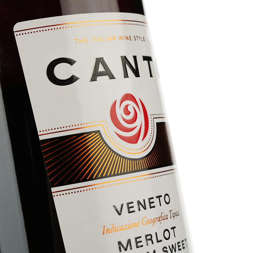 Вино Canti Merlot Veneto Medium Sweet , 11,5%, 0,75 л - фото 3