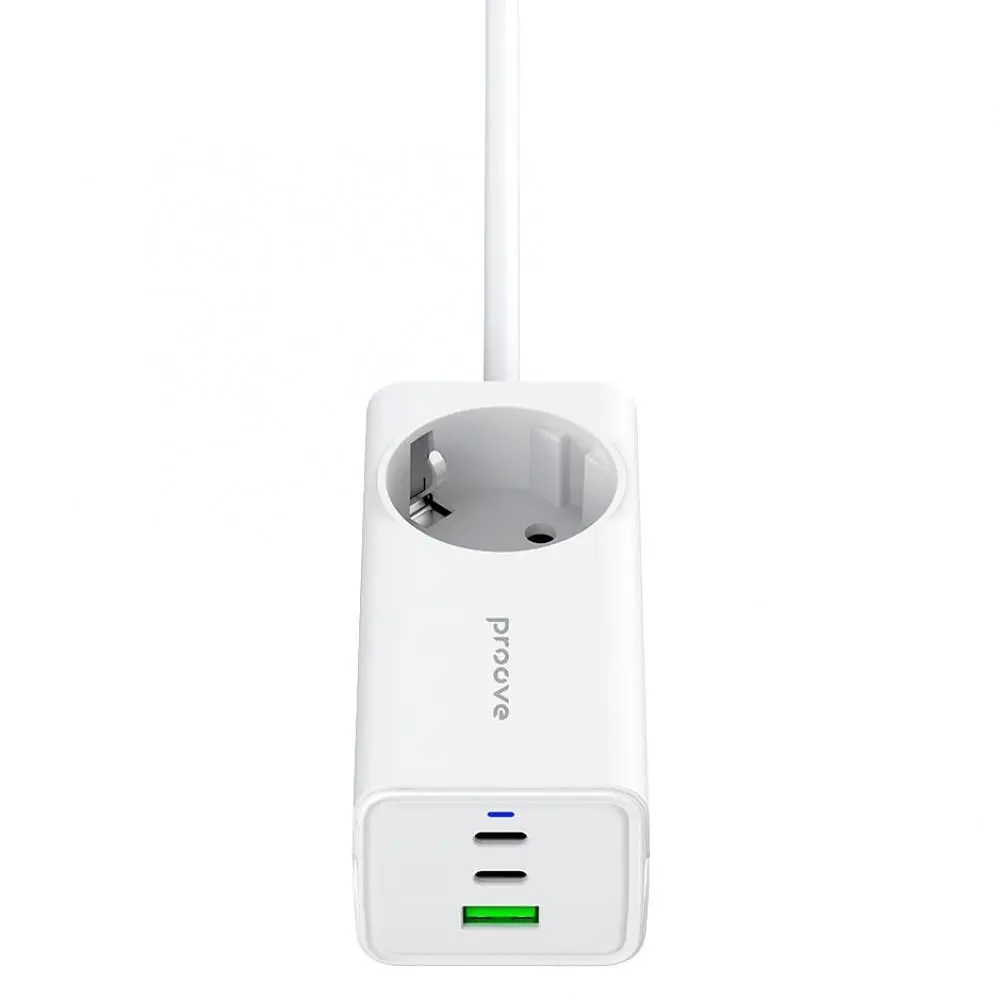 Мережевий фільтр Proove Power Strip PD-02 65W (2 Type-C + 1USB) white (PSP165210001) - фото 5