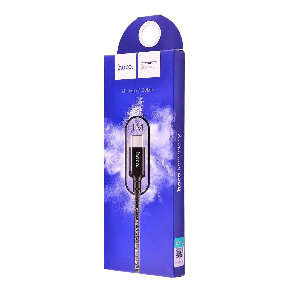 Кабель Hoco X14 Times speed Type-c charging cable L-1 м Черный - фото 2