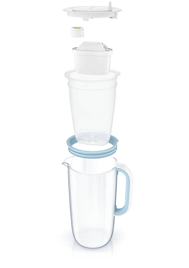 Фільтр-глечик Brita ONE LED MXpro скляний синій (1061076) - фото 2
