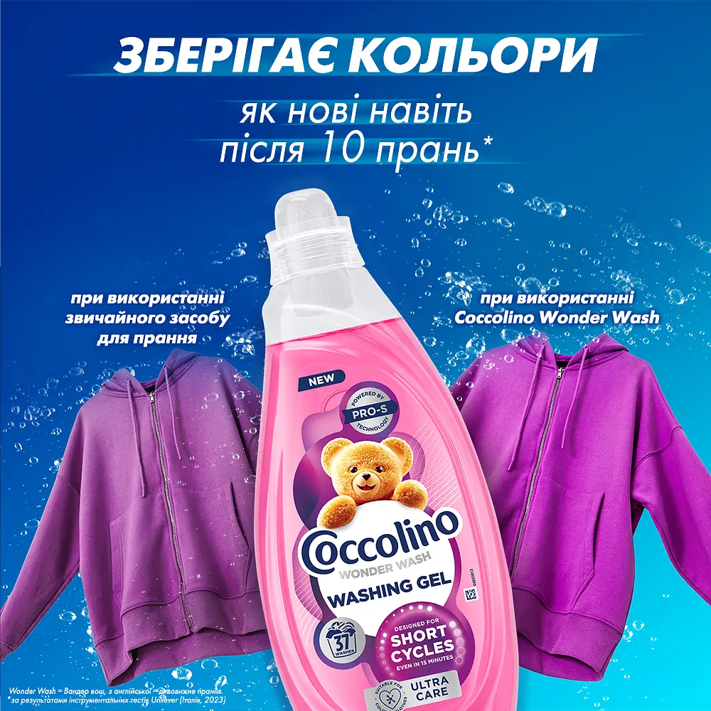 Парфумований гель для прання Coccolino Wonder Wash Ultra Care 1.48 л - фото 6