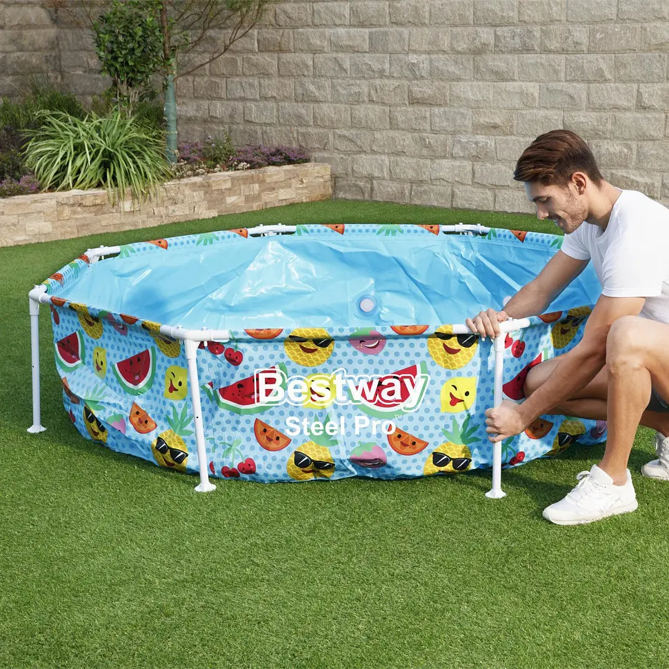 Басейн каркасний з навісом Bestway 244х244х51 см det0010316 - фото 2