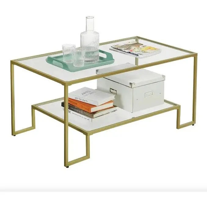 Журнальний столик Leobert Madison у стилі Loft золотистий - фото 2