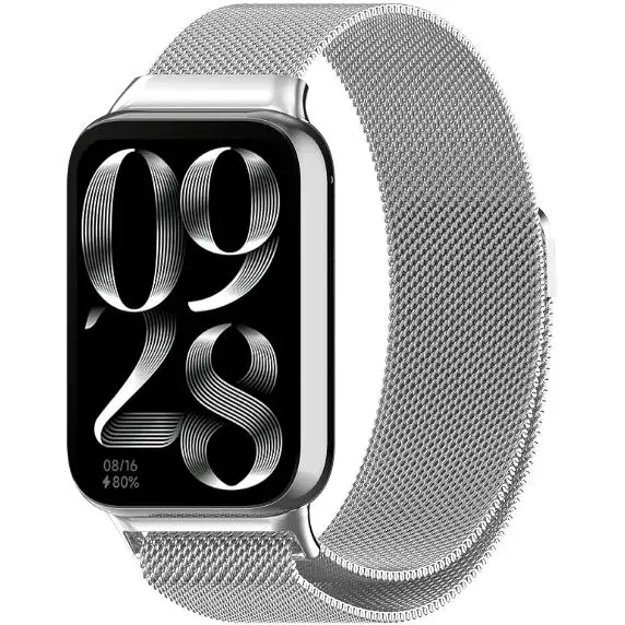 Ремінець DK CDK для Xiaomi Mi Smart Band 9 Pro Metal Milanese Loop Magnetic (017123) (silver) - фото 2