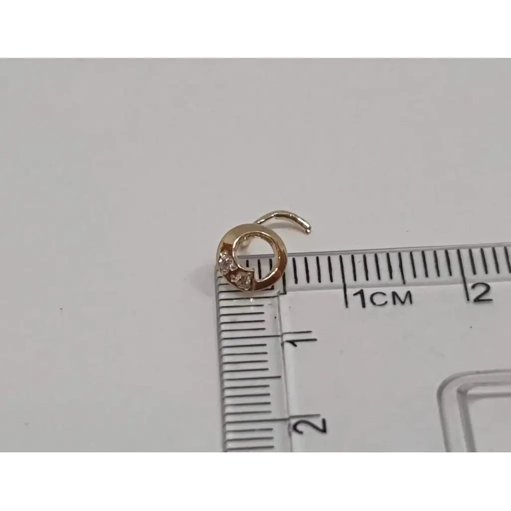 Золота сережка-пірсинг Dear в ніс Dear. 1049.1 - фото 5