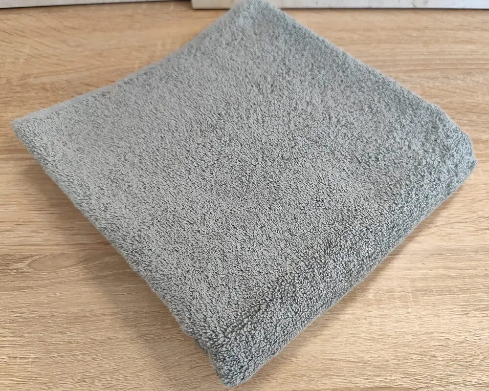 Рушник турецький махровий однотонний Zeron 50х90 Light Gray щільність 500 г/м2 - фото 3