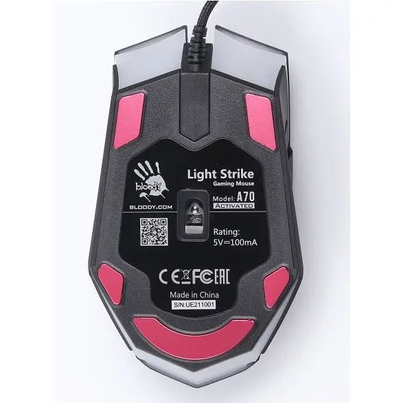 Ігрова миша A4Tech A70 Bloody Matte Black - фото 5