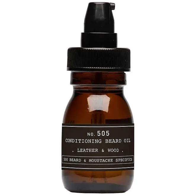 Масло для бороды Depot Beard & Moustache Specifics 505 Beard Oil Leather & Wood 30 мл аромат кожи и дерева  - фото 2