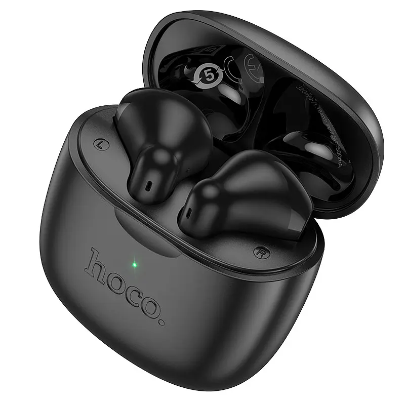 Беспроводные наушники Hoco EW201 Graceful true wireless BT headset, BT5.4, 30mAh, 320mAh, 4h, black - фото 2