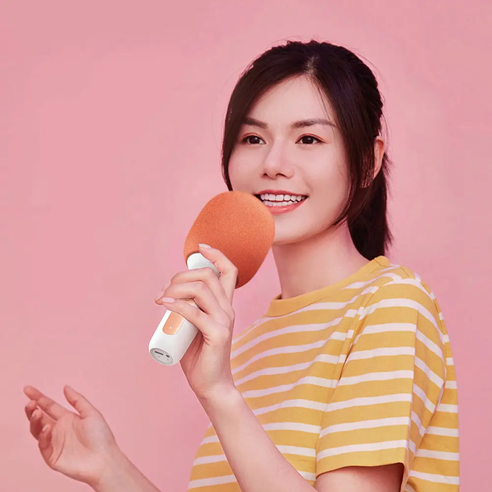 Караоке-мікрофон Xiaomi Yhemi Karaoke Microphone Lite (YMMKF007) Orange - фото 2