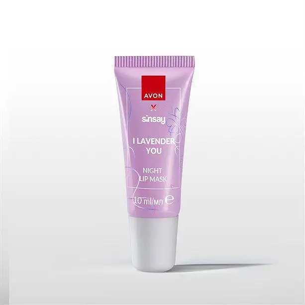 Нічна маска для губ з екстрактом лаванди Sinsay Avon, 10 мл