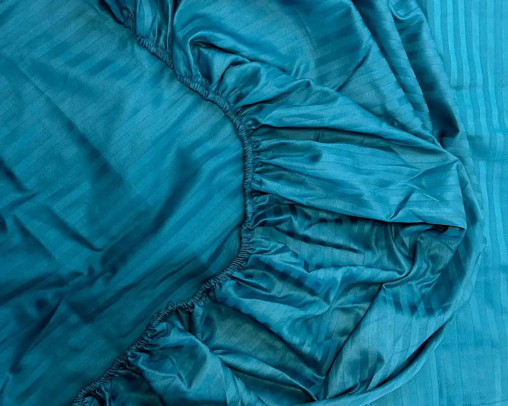 Постільна білизна LARA сатин-страйп LUX turquoise d13227е євро - фото 6