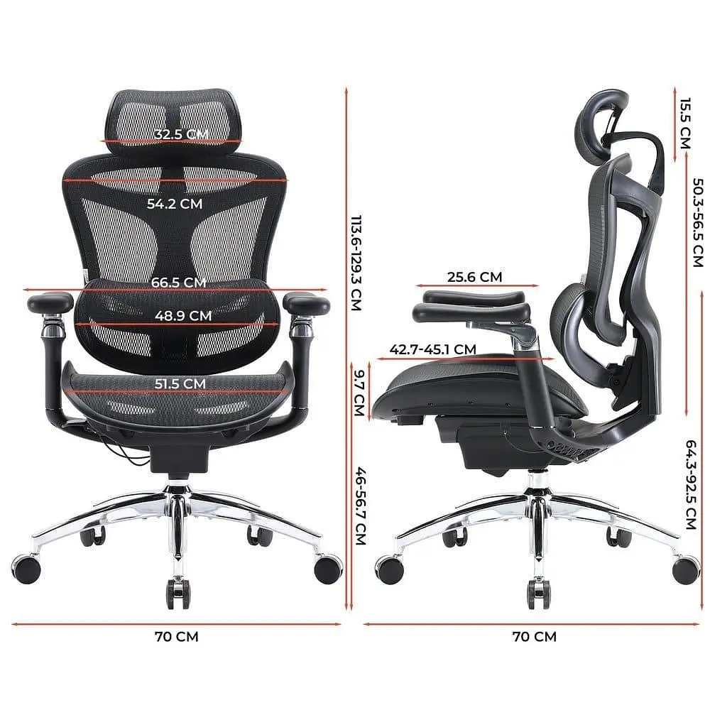 Ігрове крісло Sihoo DORO C300 Pro Mesh Black (DORO-C300-PRO-M101) - фото 7